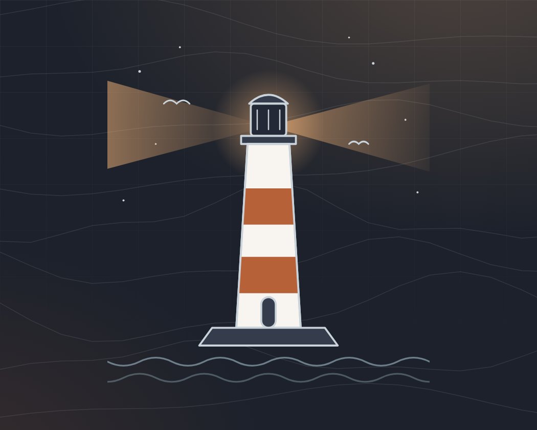 Lighthouse Local Growth Partners beacon illustration