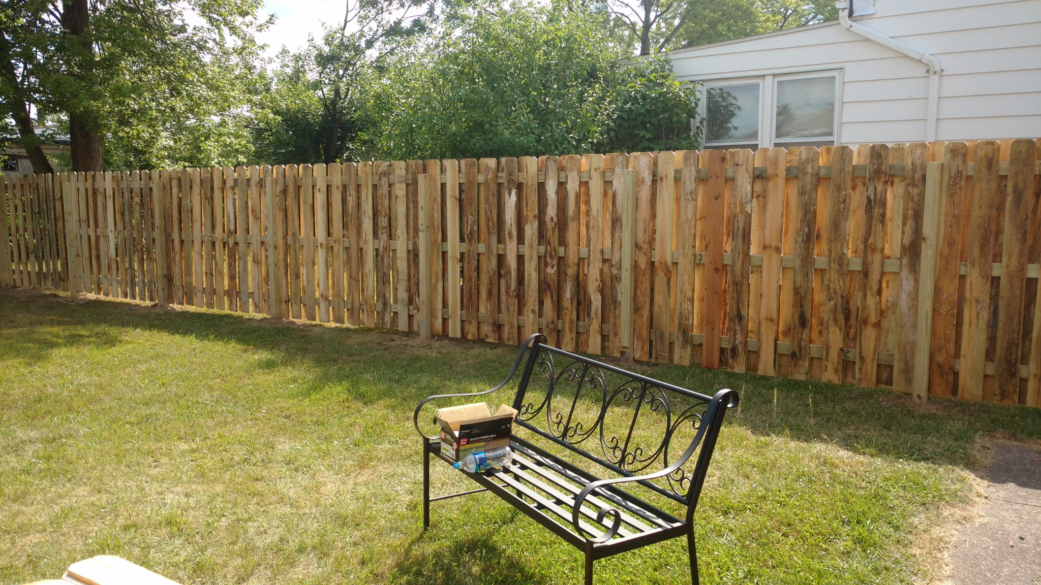 Wood privacy fence installed by Signature Fence Design near Mentor, Ohio